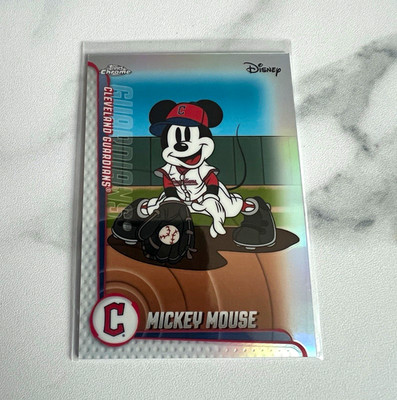 Topps Chrome Disney Mickey Mouse Cleveland Guardians MLBH-41 Trading Card 2026