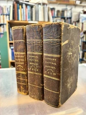 Buffon’s Natural History: 1831 Vol 1 ,II, III. Leather/Illustrated