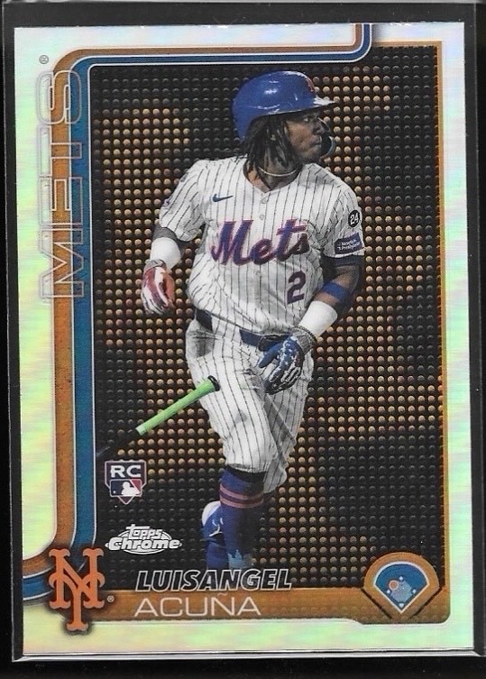 2025 Topps Chrome - Luisangel Acuna #56 Lightboard Refractor SSP  (RC)