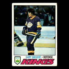 Gary Sargent #113 1977 Topps Los Angeles Kings Hockey Card NHL EX
