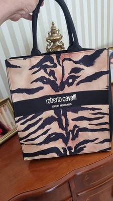 Damen Shopper Bag Roberto Cavalli Sweet Ferocious Umhängetasche Tasche Designer