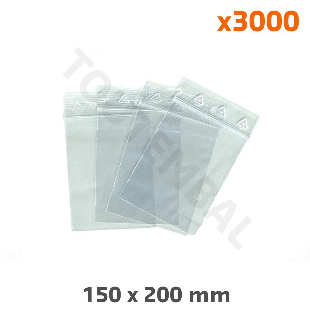 Sachet zip 150 x 200 mm suspendable pour organiser l'atelier et la maison