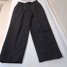 Vintage Rafaella Wool Pants Italy 80s 90s High Waist Pleated Trousers Minimalist