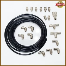 Quick Connect Boost Vacuum Fitting Kit for Turbo Supercharger Solenoid 1/8" Npt