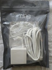 RING Indoor/Outdoor Power Adapter Barrel Plug White NEW