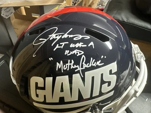 Lawrence Taylor Signed Full Size NY Giants Replica Speed Helmet JSA Bad Mofo 3