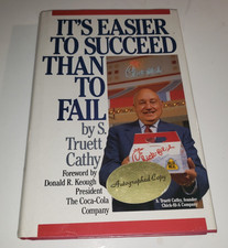 Product Image: It's Easier to Succeed than to Fail S. Truett Cathy 1989 Autographed Hardcover