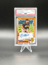 EGUY ROSARIO 2021 Bowman Chrome Autograph Orange Wave Refractor 17/25 PSA 9 Mint