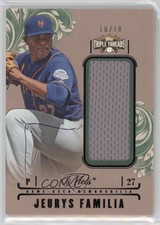 2014 Triple Threads Unity Single Jumbo Relics Emerald 10/18 Jeurys Familia 0q1p