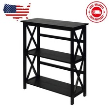 3-Shelf Bookcase-Black