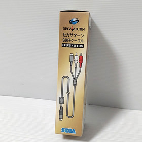 SEGA Saturn Official S Video Cable HSS-0105 with box Import Japan Mint Unused