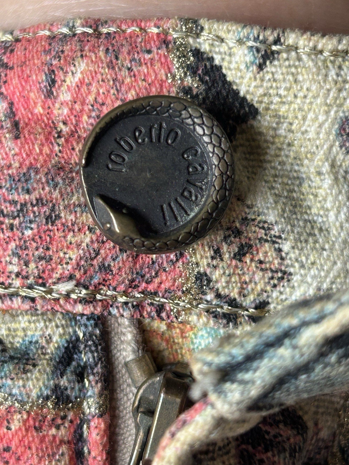 Authentic Roberto Cavalli Vintage Patchwork Denim… - image 5