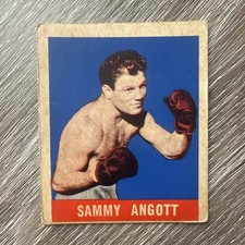 1948 Leaf Boxing Sammy Angott #2 Vintage Sports Trading Card