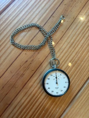 Vintage Heuer Leonids Manual CAL.7700 Swiss Made 53mm Stopwatch - WORKING - Image 1 of 3