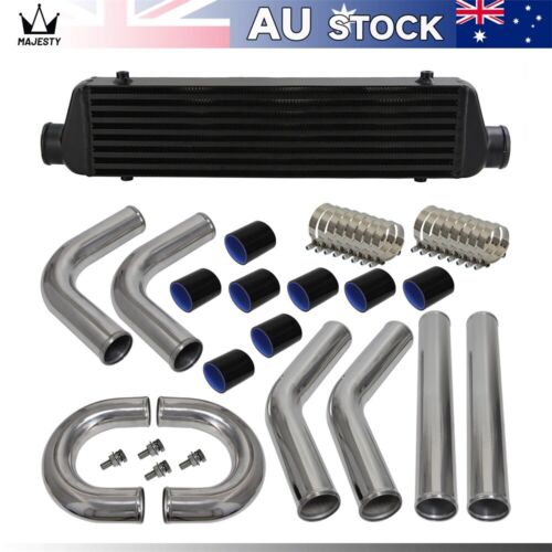 Universal Intercooler 550x140x64mm + 2.5" 63mm Aluminum Piping Hose Kit + Clamps - Picture 3 of 9
