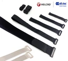 VECLRO® Brand Straps plastic Buckle Band luggage Strap Black or White