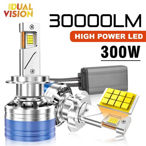 300W 30000LM H7 H4 H11 Led Headlight High Power 8580 CSP Canbus H1 H8 9005 - Picture 1 of 6