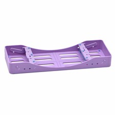 Dental Sterilization Rack Box Cassette Holder Autoclavable Purple 5 Instruments