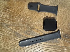 Apple Watch SE 44mm Space Gray Aluminum Case with Black Sport Band - Regular...