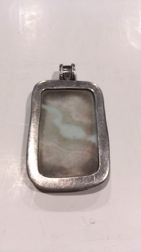 ANTIKER Vintage Silber Chinesischer Porzellan Anhänger - Bild 6 von 6