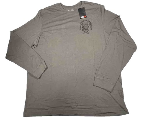 5.11 511 Tactical Long Sleeve T-Shirt Self Reliant Navy Blue Size