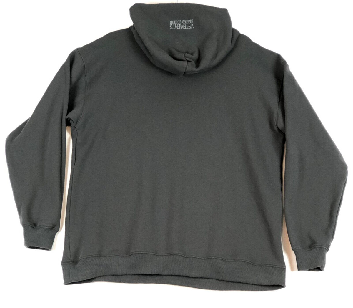 Vetements Limited Edition Oversized Black Hoodie MSS18HK1 Vetements Limited Edition Oversized Black Hoodie MSS18HK1