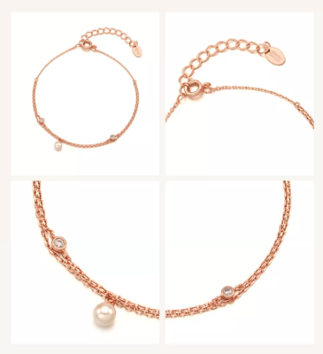 ブレスレット STONEHENgE silver heart pearl bracelet StoneHenge Silver Pearl Bracelet SC1761 Silver925 Rose Gold
