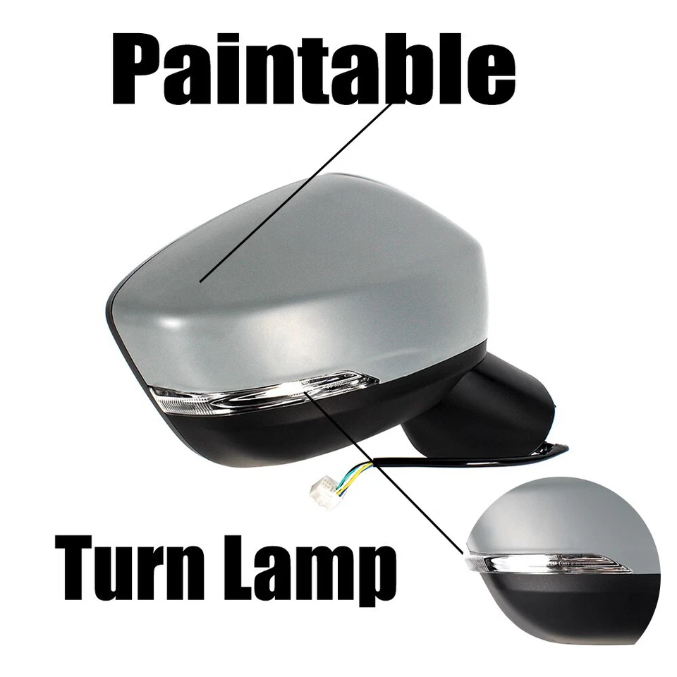 Espejo retrovisor lateral derecho pintable 5 pintables para Mitsubishi Eclipse Cross 2017-2020 Foto 3 de 4