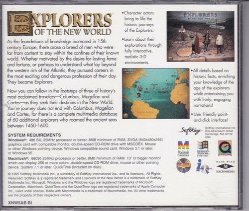 Vintage Explorers of the New World (PC CD-ROM, 1995, Windows and Mac) - 第 2/2 張圖片