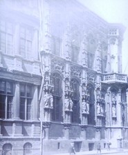 Hotel De Ville, East Facade, GHENT (BELGIUM), c1900 s Magic Lantern Glass Slide