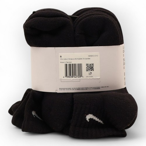 Nike Everyday Youth/Kids Dri-Fit Training Socks Size YTH 3Y-5Y / 4-6Wmn 6 Pairs - Picture 5 of 7
