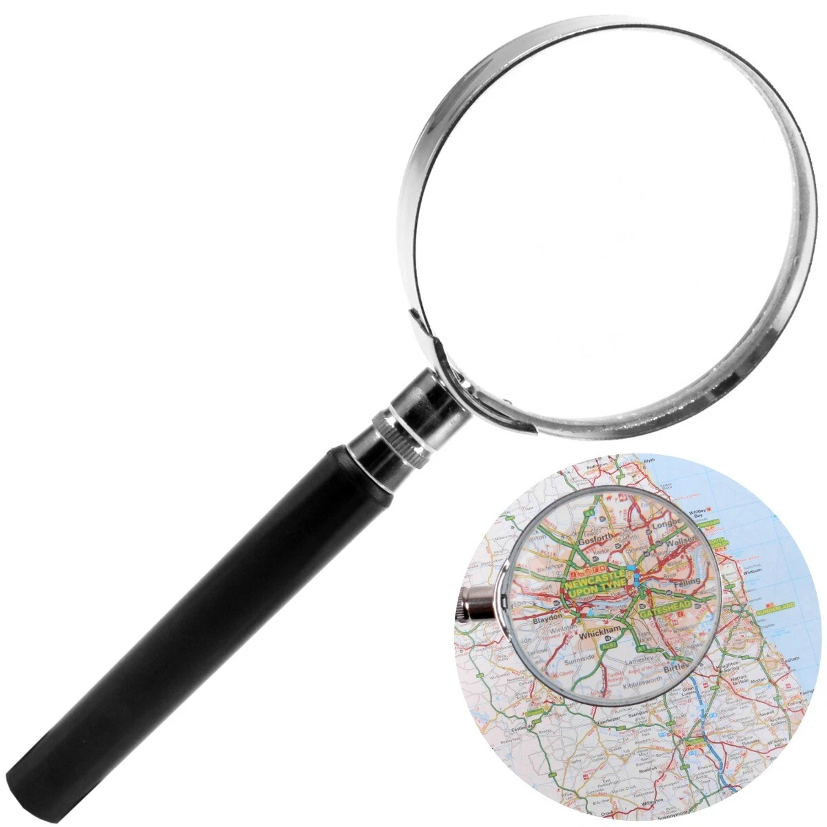 60mm MAGNIFYING GLASS 3.5x Magnification Loupe Strong Reading Aid Big Large  Text