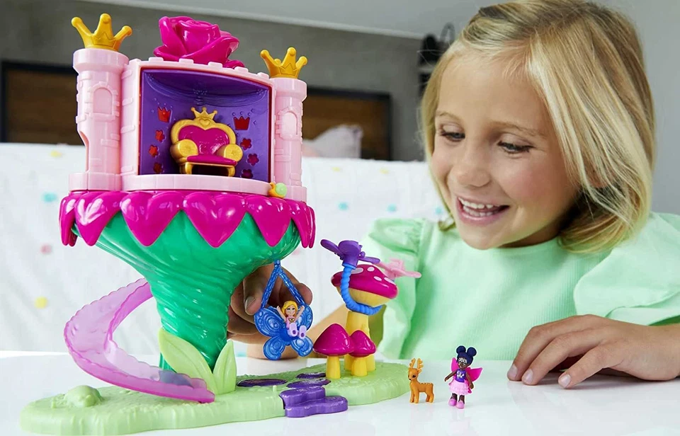 Paseo de vuelo de hadas Polly Pocket Rainbow Funland  Foto 2 de 4