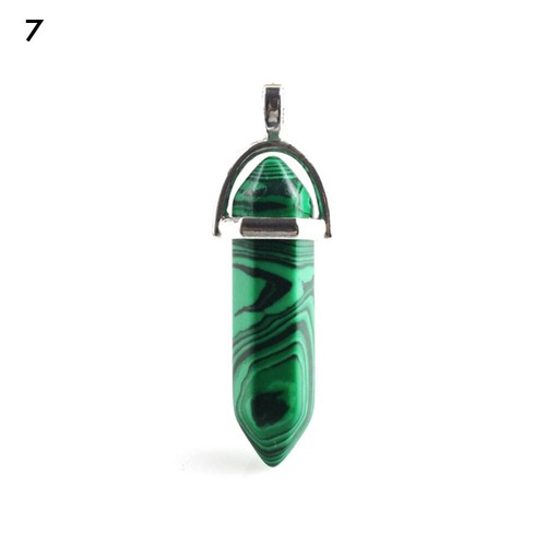 Natural Quartz Crystal Healing Point Chakra Cut Gemstone Pendant Reiki Necklace - Picture 12 of 52