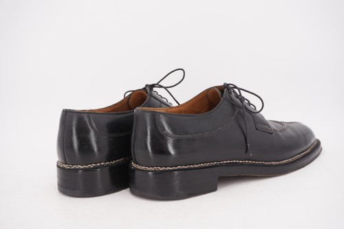 $1600 | ROBERTO UGOLINI US 8.5 41.5 NORWEGER DERBY BLACK APRON STITCH SPLIT TOE - Picture 5 of 14
