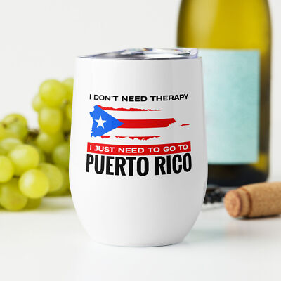 Visit Puerto Rico Wine tumbler | Thermos Cup