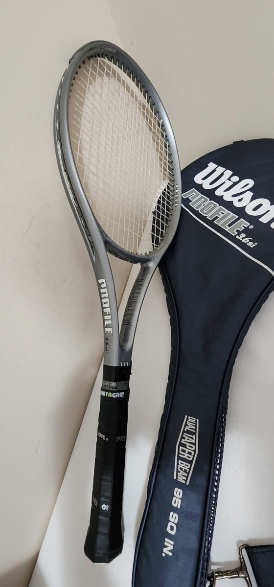 WILSON PROFILE TAPER BEAM 95 SQ 3.6 SI DUAL TENNIS RACQUET WILSON PROFILE TAPER BEAM 95 SQ 3.6 SI DUAL TENNIS RACQUET