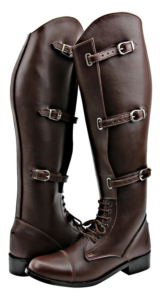 FAMMZ MB-1 Mujeres Damas Motocicleta Montar Moda Elegantes Botas Altas de Cuero  Foto 2 de 2