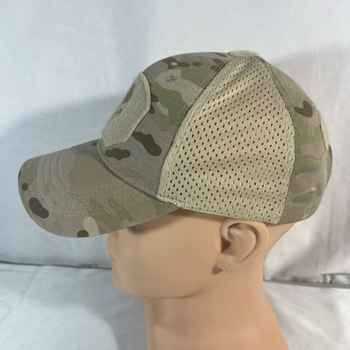 Mens Military Skull Camo Tactical Strapback Hat Cap - Picture 5 of 11