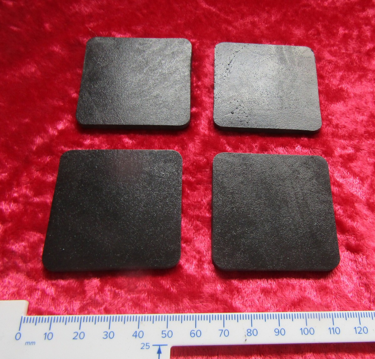 4 x Sorbothane Pads / Feet 50 mm. x 50 mm. x 4 mm.Enhanced Sound