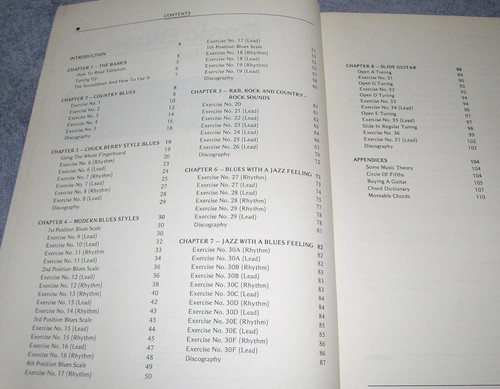 DE COLECCIÓN 1978 ~ GUITARRA BÁSICA DE JAZZ BLUES ROCK ~ LIBRO DE INSTRUCCIONES + 2 DISCOS FLEXIBLES - Imagen 2 de 4