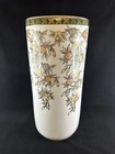 Vintage Chinese Large Ceramic Umbrella Stand Urn Hand Painted Floral White