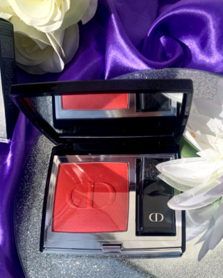 DIOR ROUGE BLUSH Rouge für Wangen Nr.999 Satin mit Pinsel Langer Halt 6 g NEU