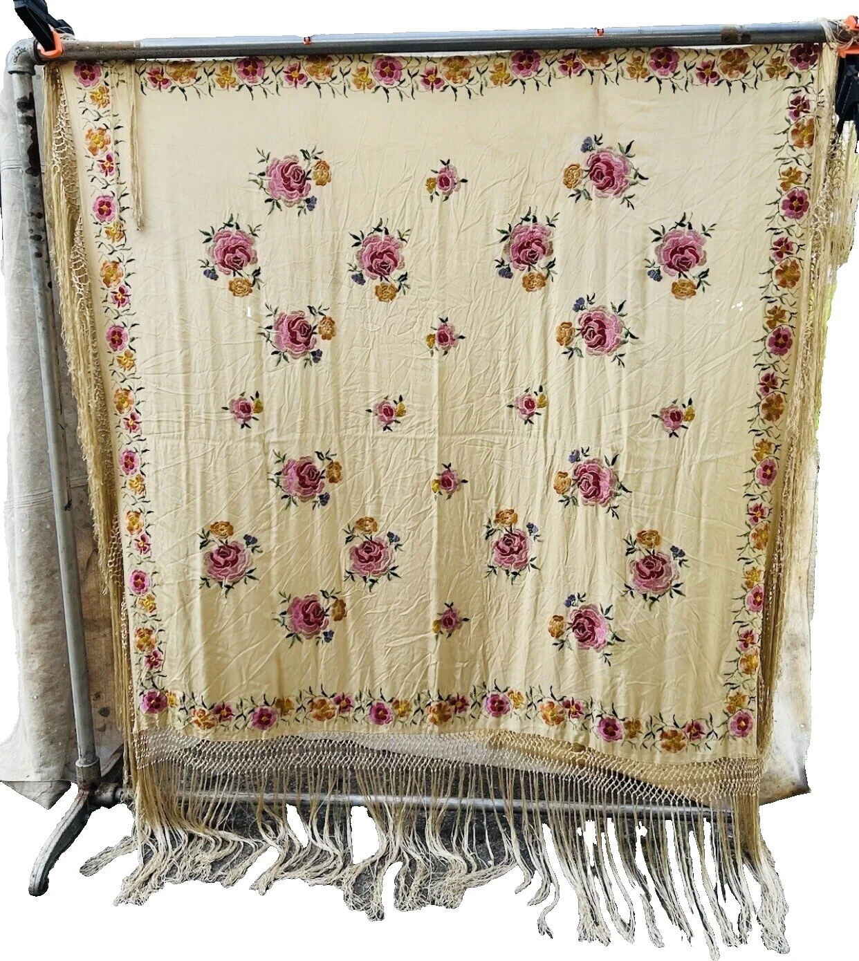 Ocasión especial Victoriano Accesorios Vintage 100% seda