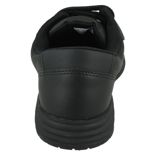 Senior Boys Clarks Leather Triple Strap Black School Shoes Urban Sky O Youth - Picture 4 of 5