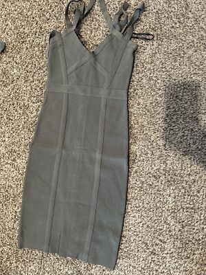 bebe green bandage dress NWOT Olive Bodycon Size S Bandage bodycon
