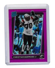 2021 Donruss Optic Pink Prizm Christian Barmore RC 268