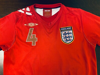 2006-2008 England Away Jersey – Steven Gerrard #4 – Small | eBay