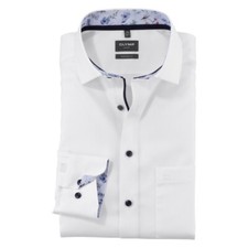 Olympus Luxor men's business shirt modern fit white 120674 00