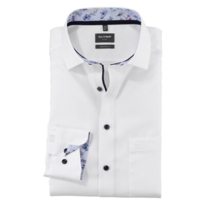 Olymp Luxor Men's Business Shirt Modern Fit White 120674 00